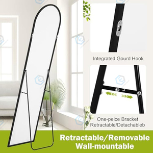 Sàn lớn cong đứng Chiều dài đầy đủ cơ thể cao phòng ngủ mặc quần áo gương với chất lượng cao - Product Image 5