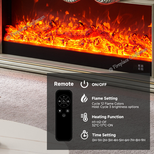 [ Direct Usine ] <span class=keywords><strong>Cheminée</strong></span> Électrique Moderne Britannique Grande Taille Effet Bois avec Manteau <span class=keywords><strong>de</strong></span> <span class=keywords><strong>Cheminée</strong></span> 325S-F6 - Product Image 6