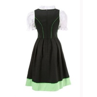 Robe Dirndl pour femmes, nouveau modèle Oktoberfest Edelweiss, magnifique mini robe brodée en coton à carreaux, costume 2021