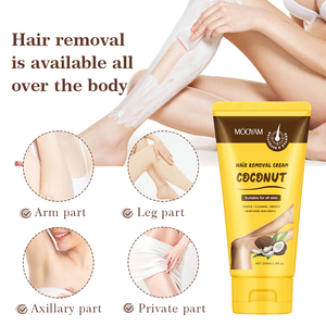 Crème dépilatoire à la noix de coco pour les jambes, les bras et les aisselles, réduit le risque de poils incarnés, MOOYAM, inhibiteur de croissance des poils, crème dépilatoire - Product Image 6