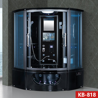 MY HOME Villa Deluxe Twin SPA avec Foot Step In Glass Partition Salle de douche, Sauna Sweat Room