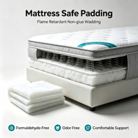 Ouate de coton sans colle en gros pour rembourrage de matelas et de canapés, thermocollée en usine