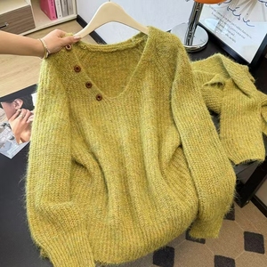 <span class=keywords><strong>Pull</strong></span> en <span class=keywords><strong>cachemire</strong></span> tricoté en mohair doux et décontracté pour <span class=keywords><strong>femme</strong></span>, nouvelle collection automne/hiver 2025, <span class=keywords><strong>grande</strong></span> <span class=keywords><strong>taille</strong></span> avec écharpe - Product Image 6