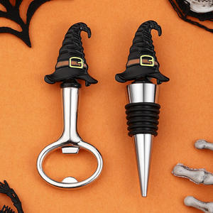<span class=keywords><strong>Sombrero</strong></span> de <span class=keywords><strong>bruja</strong></span> de Halloween transfronterizo para <span class=keywords><strong>Amazon</strong></span>, tapón de vino y abrebotellas de cerveza, recuerdos de fiesta pequeños, Ideas de regalos - Product Image 2