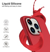 Casing silikon untuk iPhone, casing ponsel warna mewah, casing magnetik silikon tahan air untuk iPhone 14 13 Pro Max