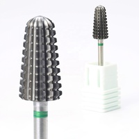 Fraise professionnelle droite pour l'élimination de gel, en carbure de tungstène F M C 2XC, pour ponceuse à ongles, modèle Volcano