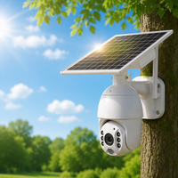 Caméra solaire PTZ Ubox S10 4G sans fil pour extérieur, ferme, sans électricité, étanche IP66, détection PIR, caméra de sécurité CCTV solaire