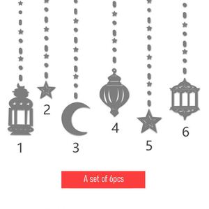 Décoration suspendue Ramadan Kareem, Ornement islamique, Plaque décorative étoile lumineuse pour le Ramadan - Product Image 5