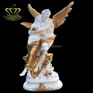 Bronzo Eros statua per giardino all'aperto decorazione del paesaggio di <span class=keywords><strong>strada</strong></span> del nuovo anno angelo & croce tema metallo artigianato scultura arte - Product Image 5