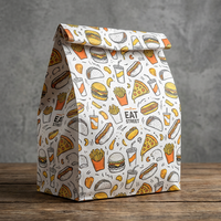 Boîte en papier personnalisée écologique pour emballage alimentaire rapide, idéale pour frites, poulet frit, nuggets et ailes de poulet à emporter