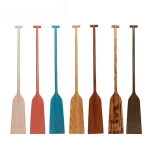 Pagaie en <span class=keywords><strong>bois</strong></span> personnalisée pour bateau-dragon, longueur fixe, 120CM/125CM/130CM, pour lacs et rivières - Product Image 1