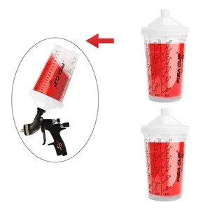 Wholesale Price 800Ml Plastic Spray Paint Pot Sprayer Cup Air Gravity Feed Fastmover Thread Connector Spray Gun Cup