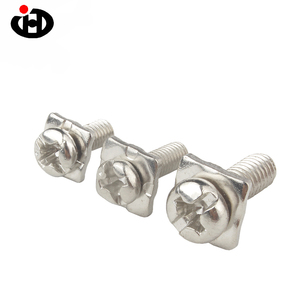 Tornillos de combinación de <span class=keywords><strong>cabeza</strong></span> <span class=keywords><strong>redonda</strong></span> cruzada <span class=keywords><strong>Cabeza</strong></span> plana con tornillos de junta Junta cuadrada Tornillos SEMS - Product Image 6