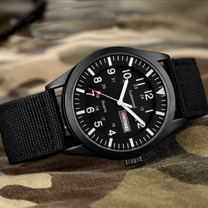 Nuovo orologio data e settimana 12/24 ore display orologi da uomo. Cinturino in Nylon per orologio Casual Shi Ying - Product Image 6