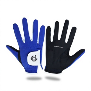 Gants de sport d'extérieur unisexes en cuir de mouton pur bleu-noir, doux et respirants, avec protection de la paume, vente en gros DISTIL INDUSTRIES - Product Image 1