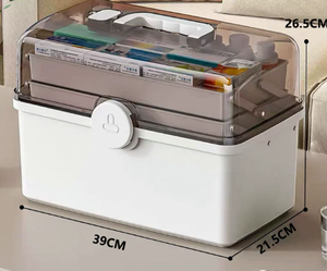 Plastic Medicine Storage Box Emergency Medical Box Emergency Medicine Kit <b>Case</b> - Product Image 2
