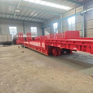 China Semirremolque de cama baja 80T, semirremolque de cama baja de bajo precio, proveedores de remolque de cama baja 80T - Product Image 4