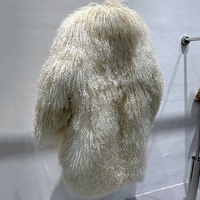 Vente en gros Manteau de fourrure d'agneau de Mongolie de mouton naturel d'hiver personnalisé Manteaux de laine grande taille pour femmes