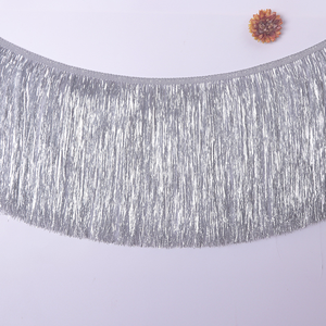 Erkoumi High Quality 15cm/20cm PET Gold Silver Onion Light Thread Bevel <strong>Tassel</strong> for Clothing Dance Dress Stage Christmas Decor - Product Image 3