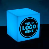 Chaises de bar LED modernes aux couleurs RVB, cube de jardin, vente chaude, éclairage de bar de nuit, tabourets LED en plastique, chaise de bar