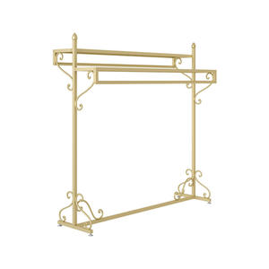 Exhibidor de <span class=keywords><strong>Ropa</strong></span> Portátil Dorado Nakajima, Perchero de Dos Niveles para Niños, Modelo 0068, Hecho en China Continental - Product Image 4