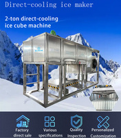Machine à blocs de glace polyvalente ZXShare 2 tonnes |   Idéal pour l'alimentation, les supermarchés et la pêche