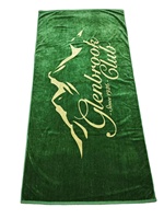100% Cotton Beach Towel Double Sided Jacquard Different Print logo Breathable Terry Luxury Bath Towel Yarn Dyed Woven Towel