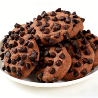 Biscuits aux pépites de chocolat double, vente en gros, biscuits moelleux et croquants, OEM, étiquette privée, emballage personnalisé, collation sucrée pour supermarché
