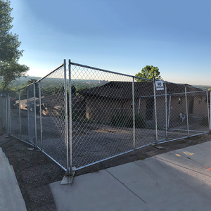 Panel de valla temporal de malla de eslabones de cadena Móvil de Construcción galvanizada 6x12 estándar de EE. UU. de alta calidad - Product Image 6