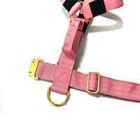 Harnais pour chien TRI tactique anti-traction rembourré en néoprène souple à boucle en métal doré robuste réglable