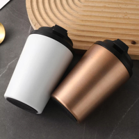 Tasse à café en acier inoxydable de couleur personnalisée tasse à café à double paroi résistante à la chaleur pour le bureau