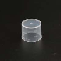 Bouchon de bouteille en plastique pour jus de sirop avec verre doseur, couvercle à vis PP/PE de 28MM