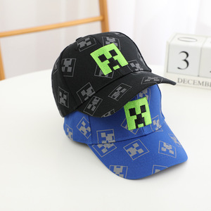 Gorra <span class=keywords><strong>de</strong></span> Béisbol Infantil <span class=keywords><strong>de</strong></span> <span class=keywords><strong>Minecraft</strong></span> con Diseño <span class=keywords><strong>de</strong></span> <span class=keywords><strong>Creeper</strong></span>, PVC, Primavera/Otoño, Nueva Llegada, Visera Protectora Solar para Bebés - Product Image 3