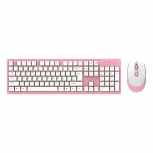 Accessoires d'ordinateur personnalisés de marque OEM Souris 2.4Ghz Bleu <span class=keywords><strong>Rose</strong></span> Vert US UK DE Layout Souris optique USB sans fil <span class=keywords><strong>Clavier</strong></span> Combo - Product Image 4