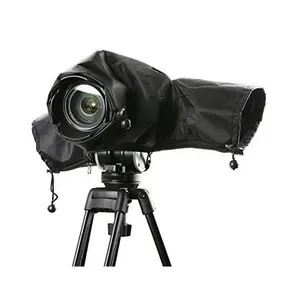 Impermeável Rain Cover Protector com mangas de mão fechadas para câmeras Lentes Camera Raincoat