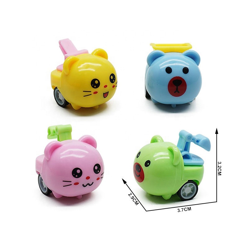 Wholesale Pull Back Car Small Animal Engineering Car Toy For 50 Mm Vending Capsule