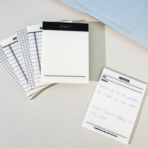 S3011 70*95 mm Clear Transparent Self-Adhesive <strong>Sticky</strong> Note Chessboard Style Waterproof PET <strong>Notepad</strong> <strong>with</strong> 50 Pages - Product Image 3