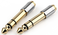Adaptateur Audio stéréo prise Jack, 6.35mm à 3.5mm, 5 pièces