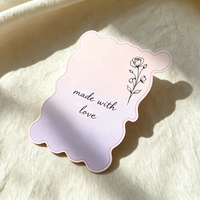 Carte de remerciement dégradée découpée sur mesure avec logo imprimé, étiquette en papier, carte de visite pour emballage cadeau et accessoires