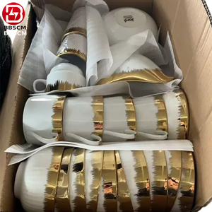 Service de vaisselle en céramique blanche écologique, directement de l'usine, assiettes et bols en porcelaine personnalisables, vente en gros à <span class=keywords><strong>prix</strong></span> abordable - Product Image 1