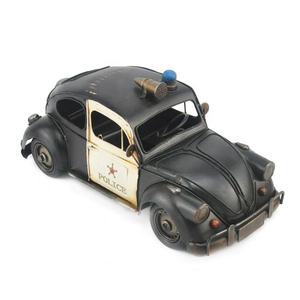 Antique Metal <strong>Police</strong> Car Model Black Figurine Birthday <strong>Gift</strong> Boy Toy <strong>for</strong> Home <strong>Office</strong> Pub Shop Decor Retro Metal Craft Decorations - Product Image 2
