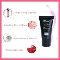 Kit de gel poly pour ongles, couleurs rose nude, gel UV LED pour extension d'ongles, pour une pose rapide, vente en gros pour salons, marque privée