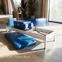 Reformer de Pilates Clásico de Aluminio Duradero, Semi-Elevado, Diseñado para Uso Diario