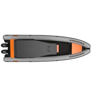 Sunbed RIB 860 28.7ft Double Deep V Aluminum Hull RIB Inflatable Hypalon/<b>PVC</b> Boat With T <b>Top</b> - Product Image 6