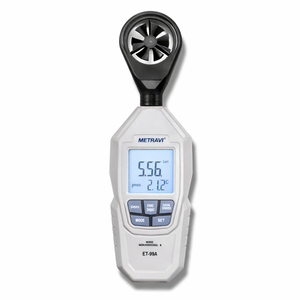 Anémomètre thermique Metravi ET-99A avec matériau PVC, plage de température de -20°C à 50°C, résolution de vitesse du vent de 0,1 m/s, unité m/s - Product Image 4