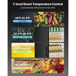 Refrigerador de bebidas con puerta de vidrio DB Commercial 6,9 para refrigeración de vino y bebidas - Product Image 4