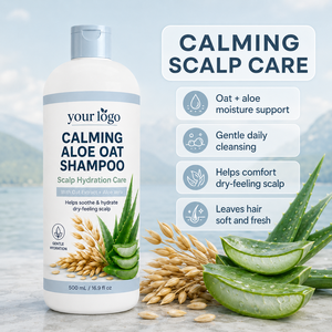 Shampooing à l'avoine et à l'aloe vera, best-seller, soulage la perte de cheveux, réduit les problèmes du cuir chevelu, apaise, hydrate, console les cheveux secs, écailleux et sensibles - Product Image 5