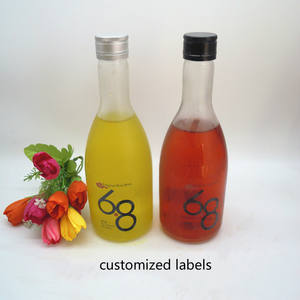 Gin Ruluxuryt Juice Liquor Bouteille en verre 350mlglasss Bouteille <span class=keywords><strong>de</strong></span> boisson en métal sérigraphie ronde CROWN Cap Bouteille <span class=keywords><strong>de</strong></span> jus à bas <span class=keywords><strong>prix</strong></span> - Product Image 5