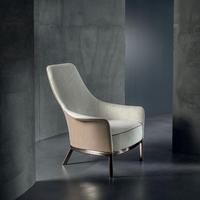 Ensemble de fauteuils en tissu de style minimaliste italien pour salon, fauteuil individuel moderne de luxe, mobilier haut de gamme pour villa, personnalisation complète de la maison