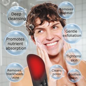 Nouveauté 2025 : Appareil de soin de la peau, brosse nettoyante pour le visage en silicone souple imperméable, masseur facial, brosse nettoyante électrique - Product Image 5